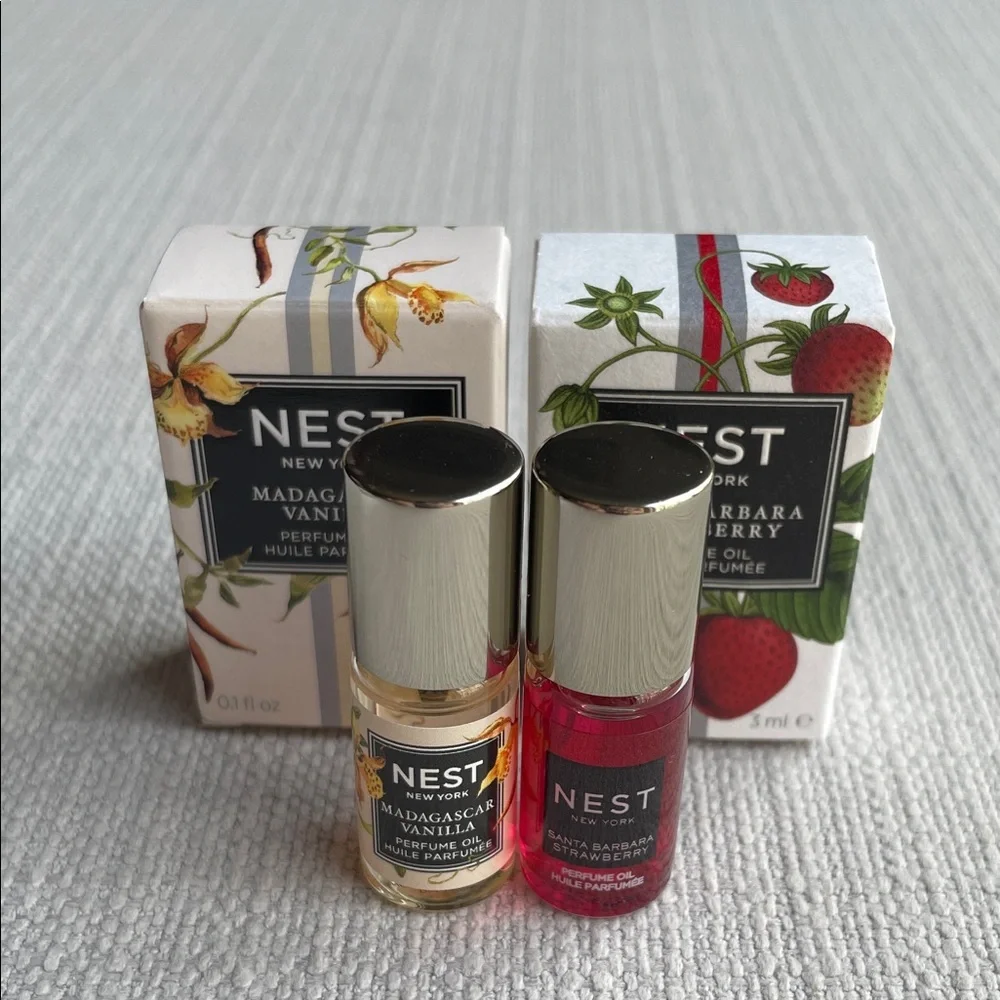 NEST Madagascar Vanilla & Santa Barbara Strawberry MINI fragrance Oil